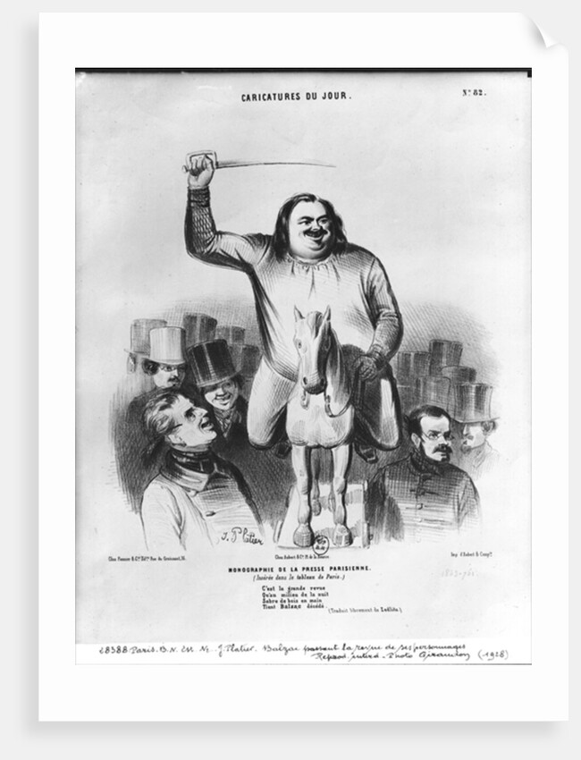 Honore de Balzac passing in review his characters by French School