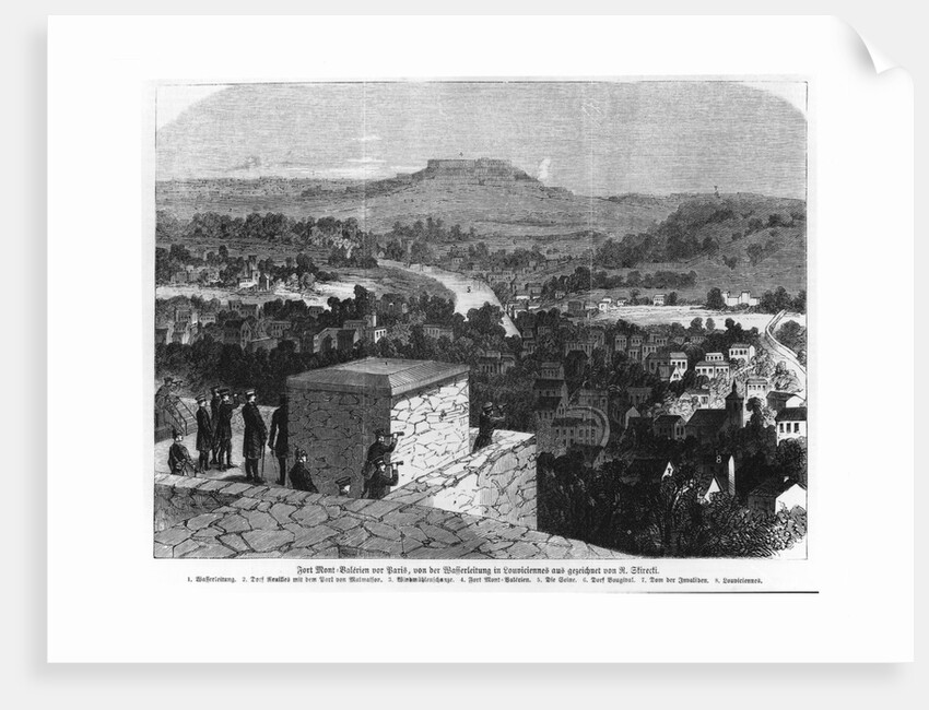 Mount Valerien seen from Louveciennes by German School