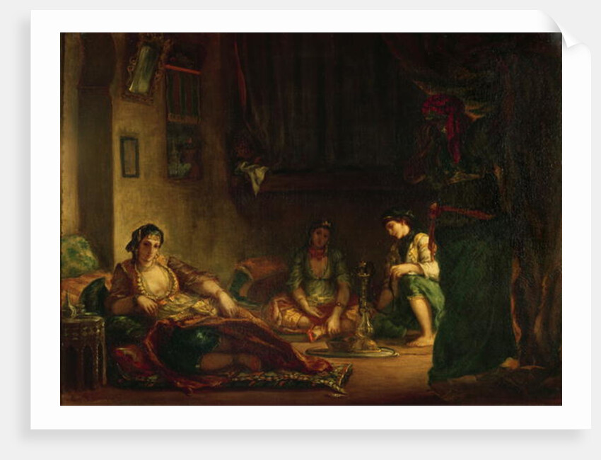 The Women of Algiers in their Harem, 1847-49 by Ferdinand Victor Eugene Delacroix
