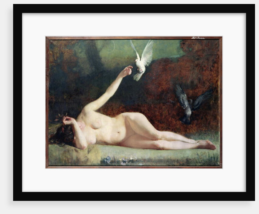 Woman with Pigeons, c.1883 by Ernst Philippe Zacharie