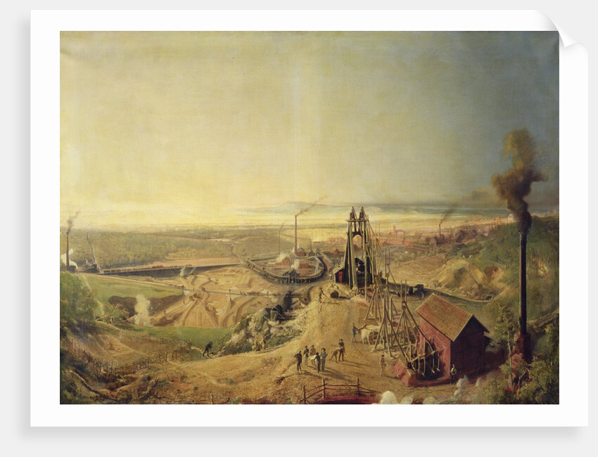 Coalmines and Clay Quarries at Montchanin by Ignace Francois Bonhomme