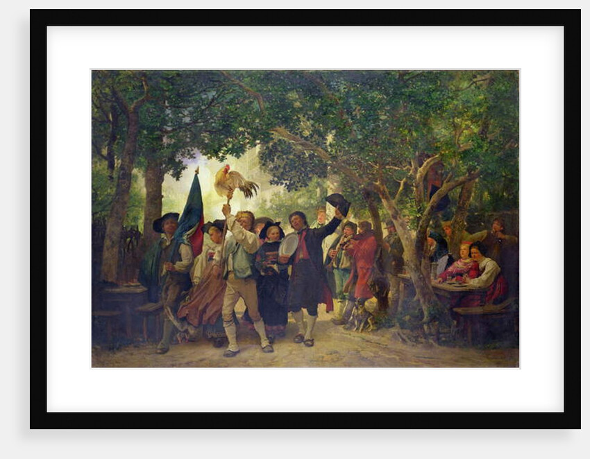 The Winner of the Cock Dance, 1871 by Gustave Brion