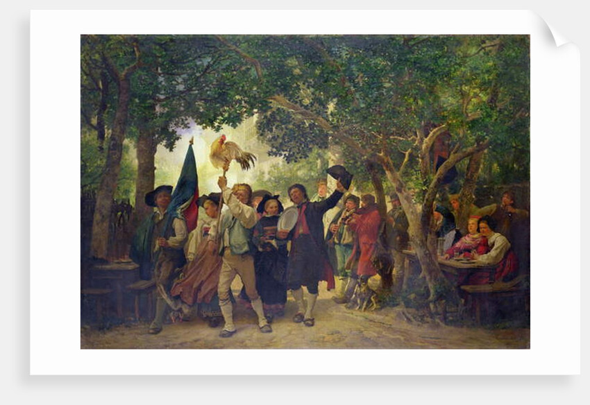 The Winner of the Cock Dance, 1871 by Gustave Brion