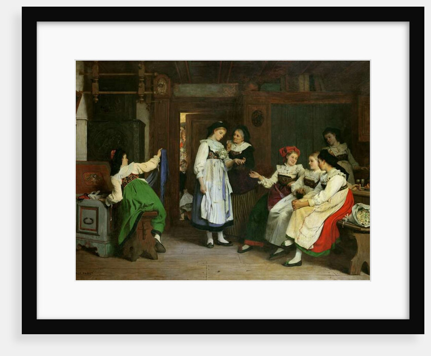 A Wedding in Lower Alsace by Camille Alfred Pabst