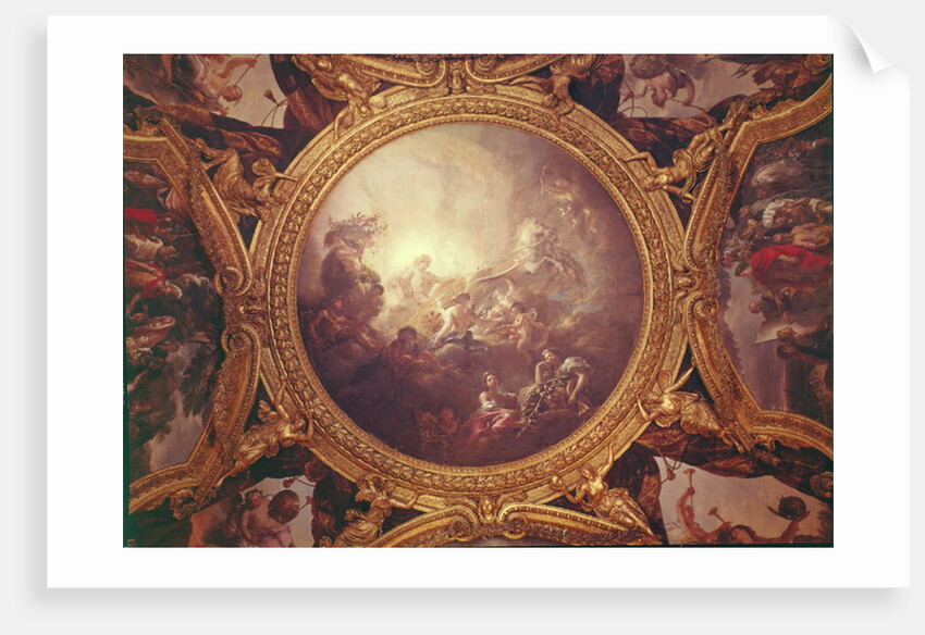 The Chariot of Apollo, ceiling painting from the Salon of Apollo by Charles de Lafosse