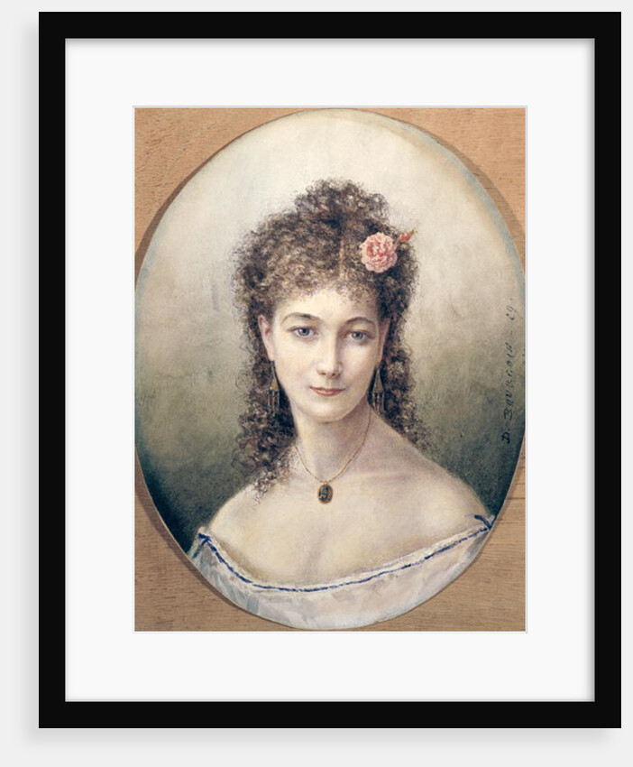 Sarah Bernhardt 1869 by Marie Desire Bourgoin