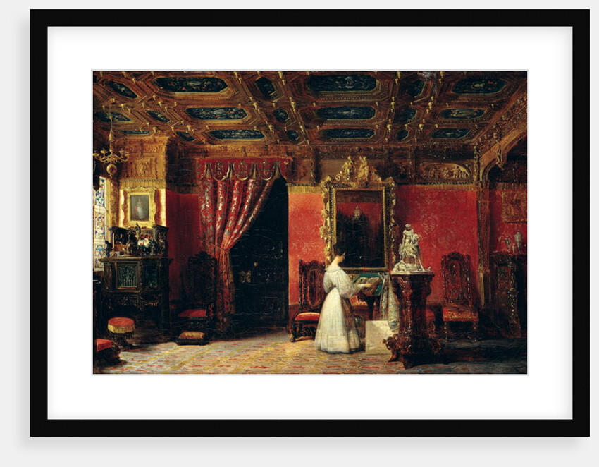 Princess Marie d'Orleans in her Gothic Studio in the Palais des Tuileries, 1836 by Prosper Lafaye