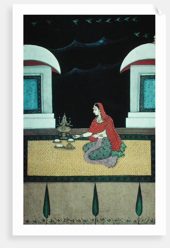 Woman Seated on a Rug, 1750 by Bangazi Ragini