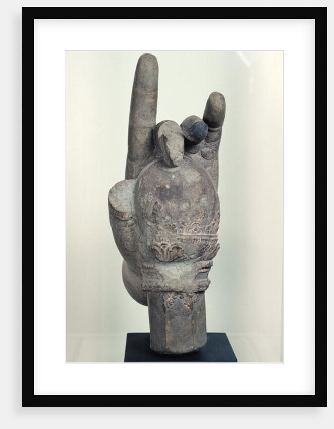 Hand from a colossal statue of Shiva, from Koh Ker, Kompong Thom Province by Cambodian School