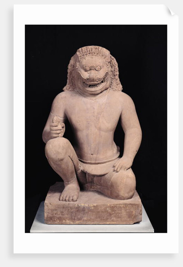 Lion-headed guardian, Banteay Srei Style, c.967 by Cambodian School