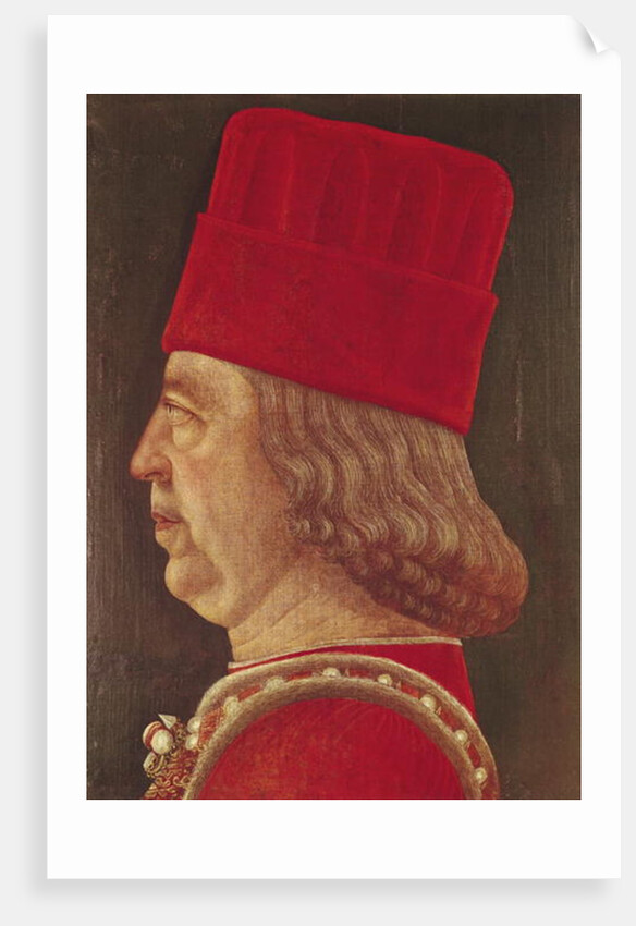 Portrait of Borso d'Este, Prince of Ferrara by Baldassare d' Este