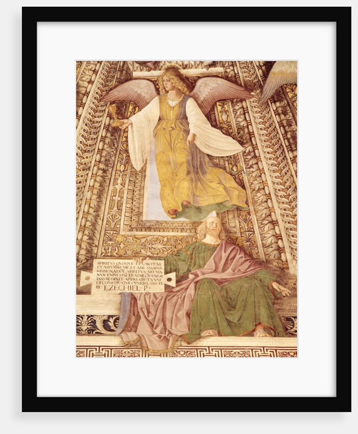 Ezekiel and the Angel holding the chalice of the Passion of Christ by Melozzo da Forli