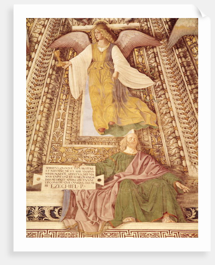 Ezekiel and the Angel holding the chalice of the Passion of Christ by Melozzo da Forli