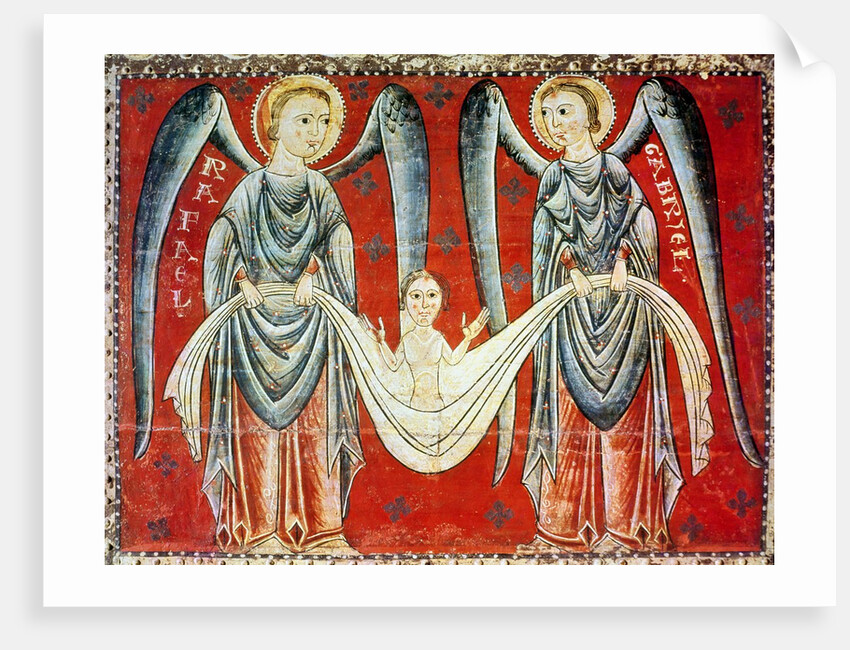 St. Gabriel and St. Raphael, c.1200 by Master of the Llusanes