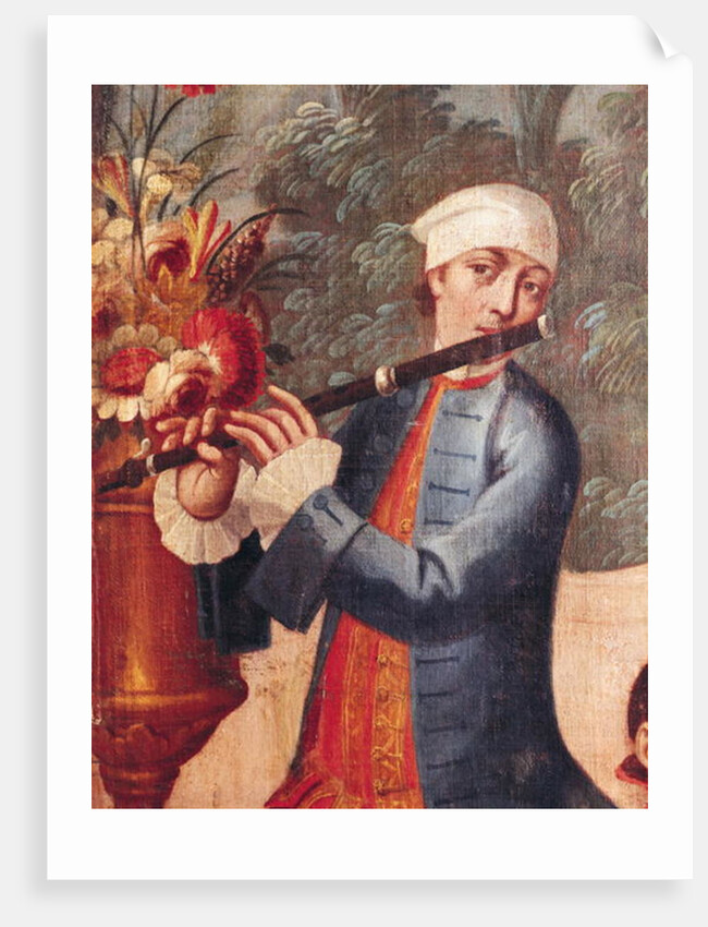 A Flautist by Mexican School