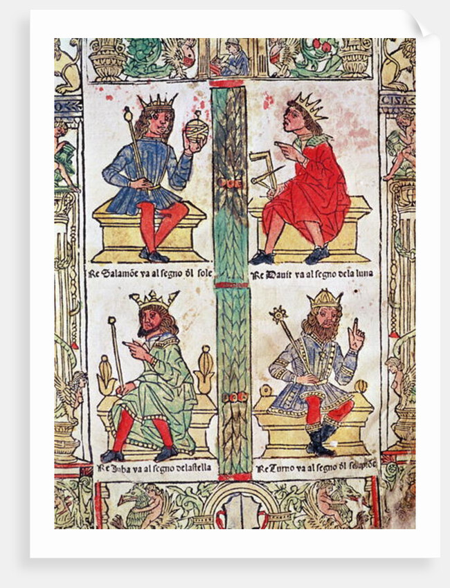 King David, Solomon, Luba and Turnis by Italian School