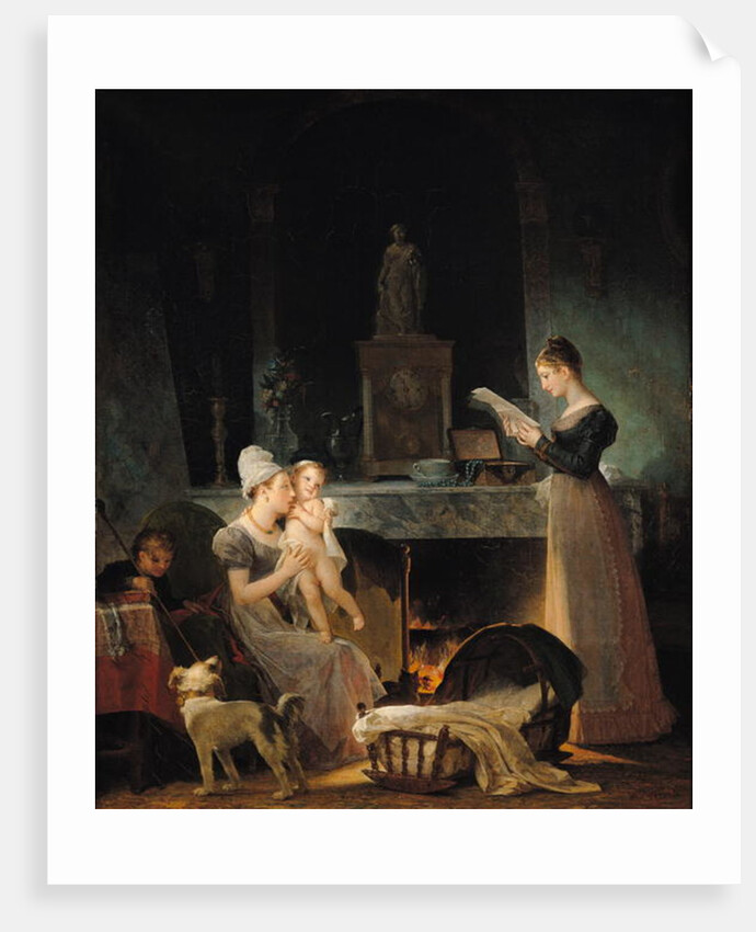 Reading the Letter by Marguerite Gerard