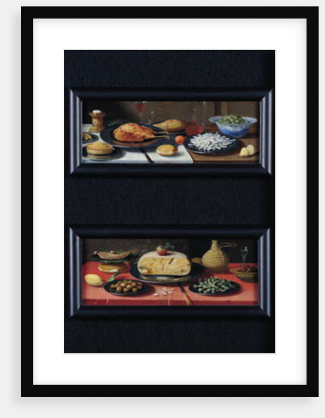 Four Still Lives of Food and Fruit by Jan van the Elder Kessel