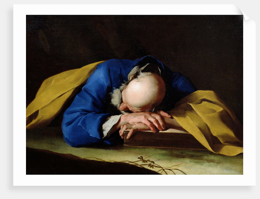 St. Peter or St. Jerome Sleeping, c.1735-39 by Giuseppe Antonio Petrini