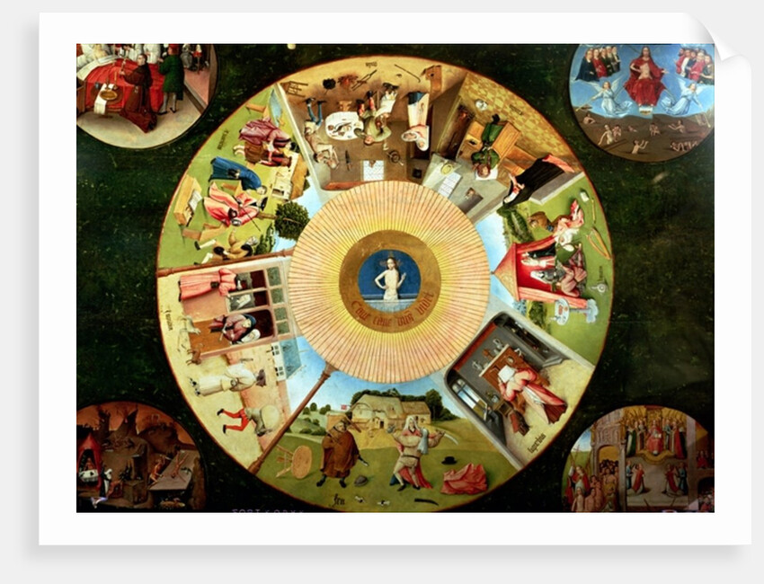 Tabletop of the Seven Deadly Sins and the Four Last Things by Hieronymus Bosch