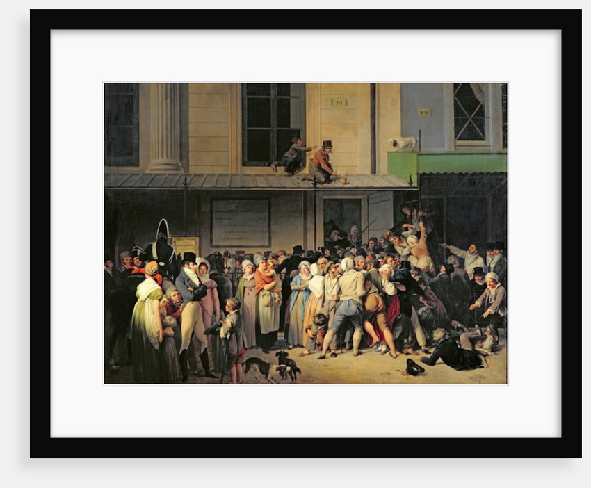 The Entrance to the Theatre de l'Ambigu-Comique before a Free Performance, 1819 by Louis Leopold Boilly