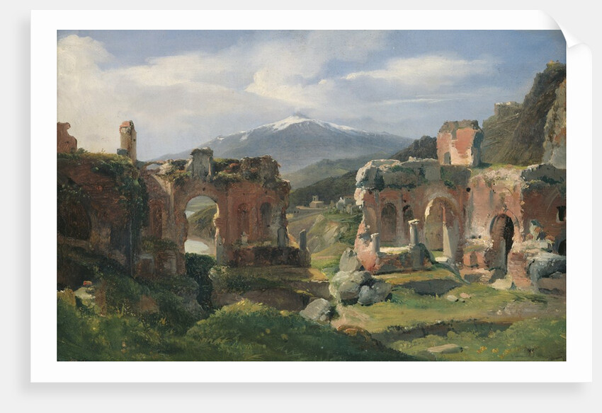 Ruins of the Theatre at Taormina by Achille Etna Michallon
