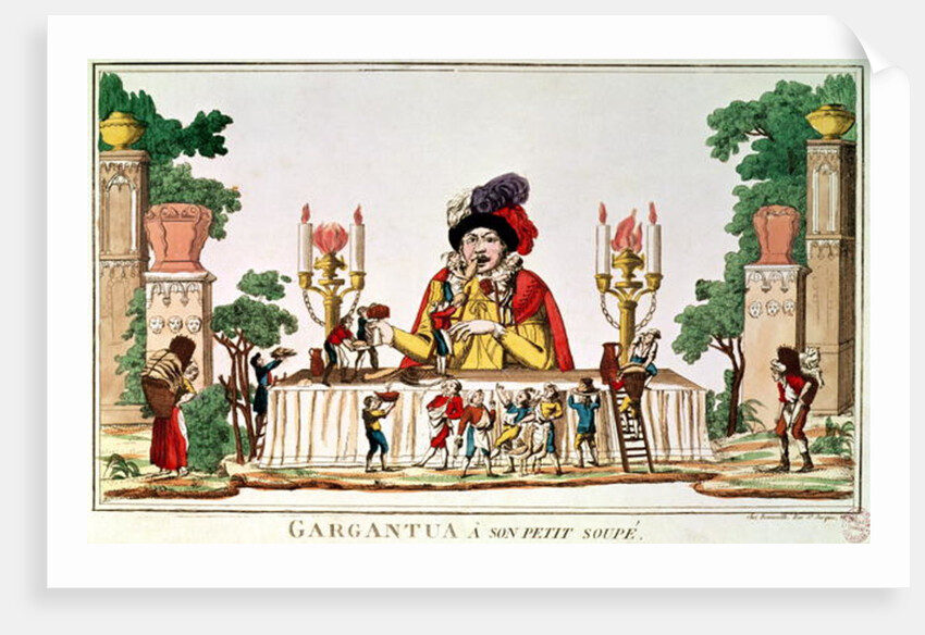 Gargantua at his Little Supper, c.1800 by French School