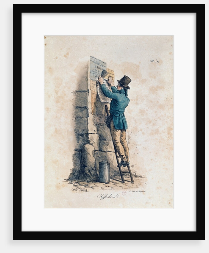 Billposter by Antoine Charles Horace Vernet