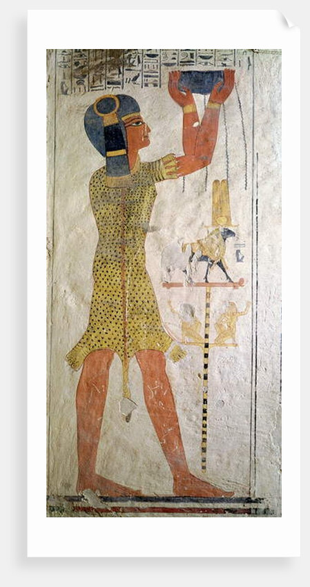 An Inmutef priest making an offering by Egyptian 20th Dynasty