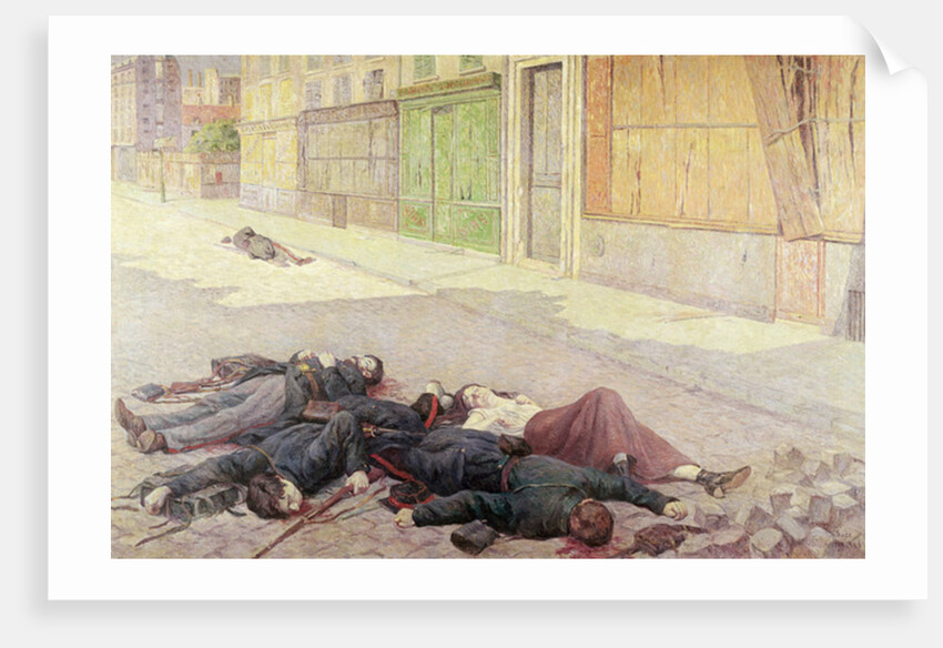 A Street in Paris in May 1871 or, The Commune, 1903-05 by Maximilien Luce