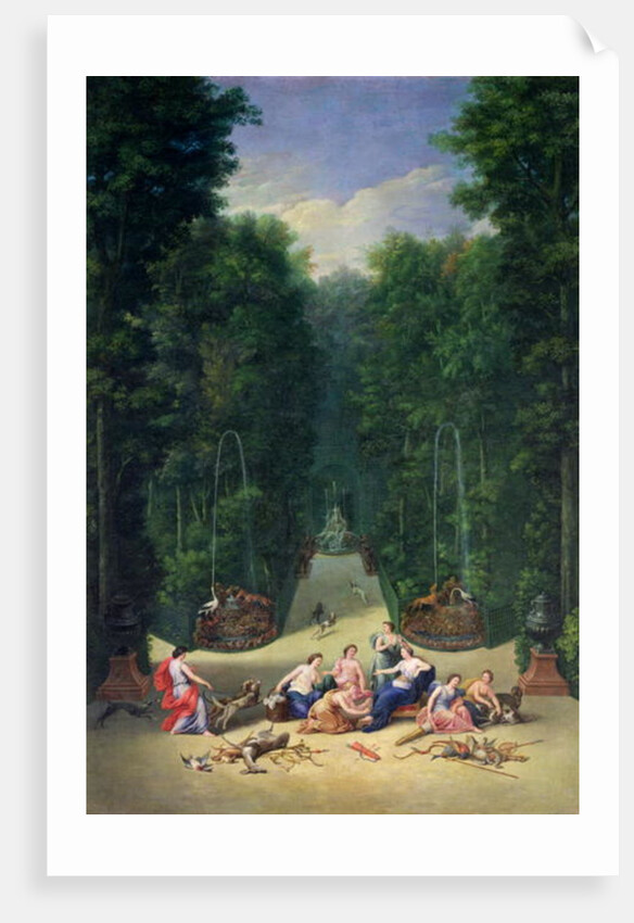 The Groves of Versailles: View of the Maze with Diana and her Nymphs, 1688 by Jean the Younger Cotelle