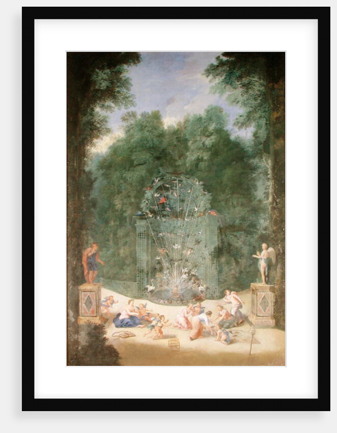The Groves of Versailles: View of the Entrance to the Maze with Birds, Nymphs and Cherubs, 1688 by Jean the Younger Cotelle