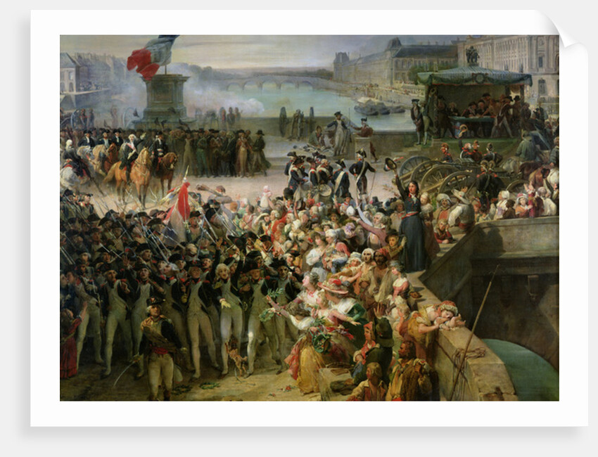 The Garde Nationale de Paris Leaves to Join the Army in September 1792, c.1833-36 by Leon Cogniet