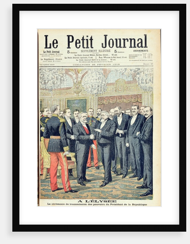 In the Elysee Palace, the Ceremonial Transfer of Powers of the President of the French Republic by French School