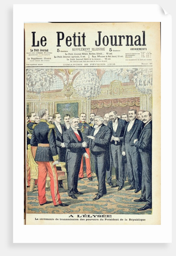 In the Elysee Palace, the Ceremonial Transfer of Powers of the President of the French Republic by French School