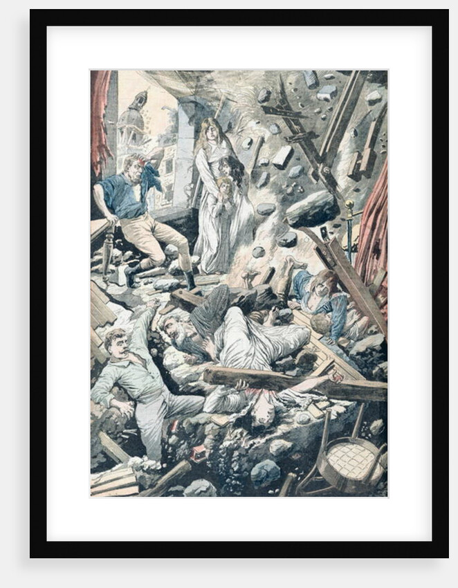 The Horrible Consequences of a Terrible Earthquake in San Francisco by French School