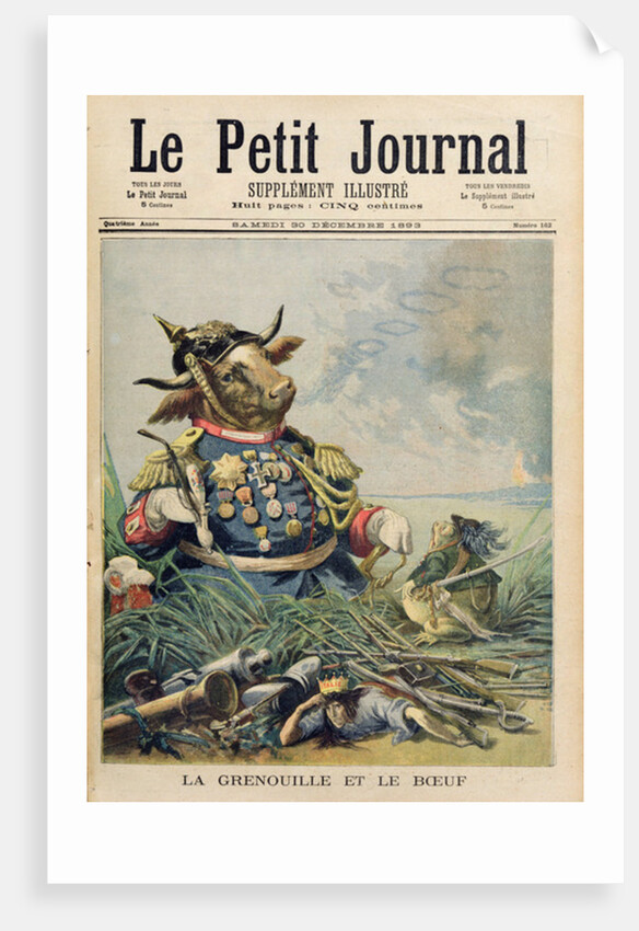 The Frog and the Ox by French School