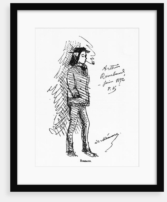 Arthur Rimbaud, June 1872 by Paul Verlaine