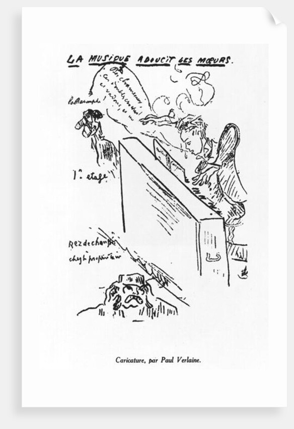 La Musique adoucit les moeurs, Arthur Rimbaud playing piano by Paul Verlaine