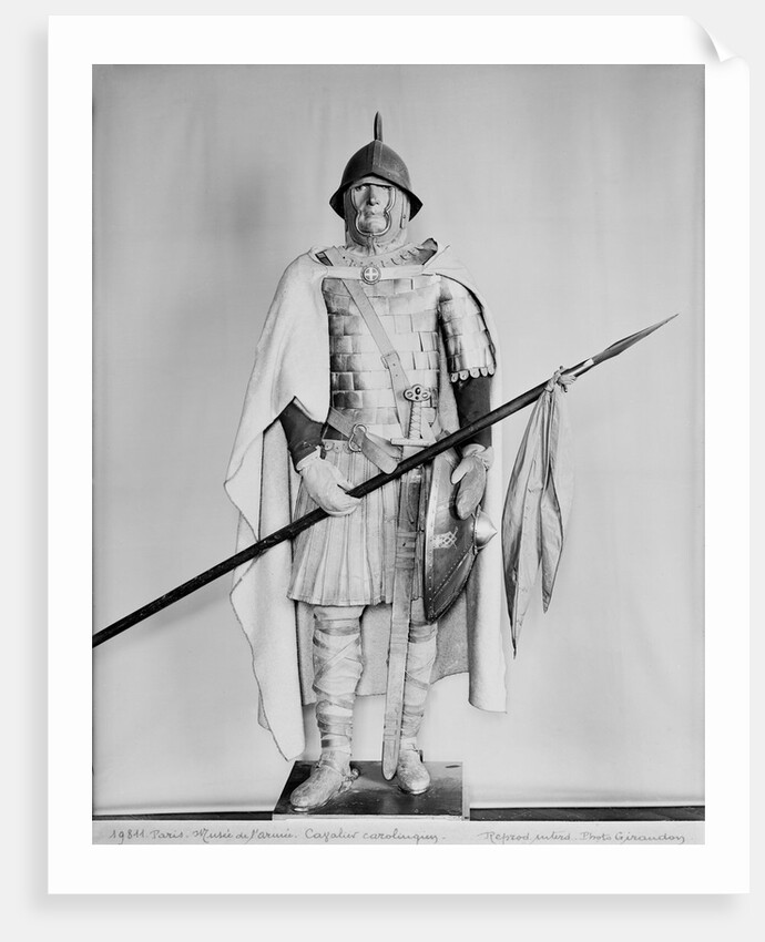 Model of a Carolingian cavalryman by School French