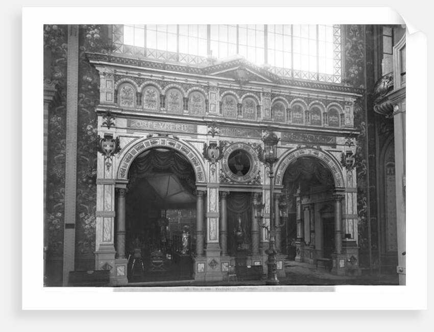 Portico of the Silversmith Pavilion at the Universal Exhibition, Paris, 1889 by Adolphe Giraudon