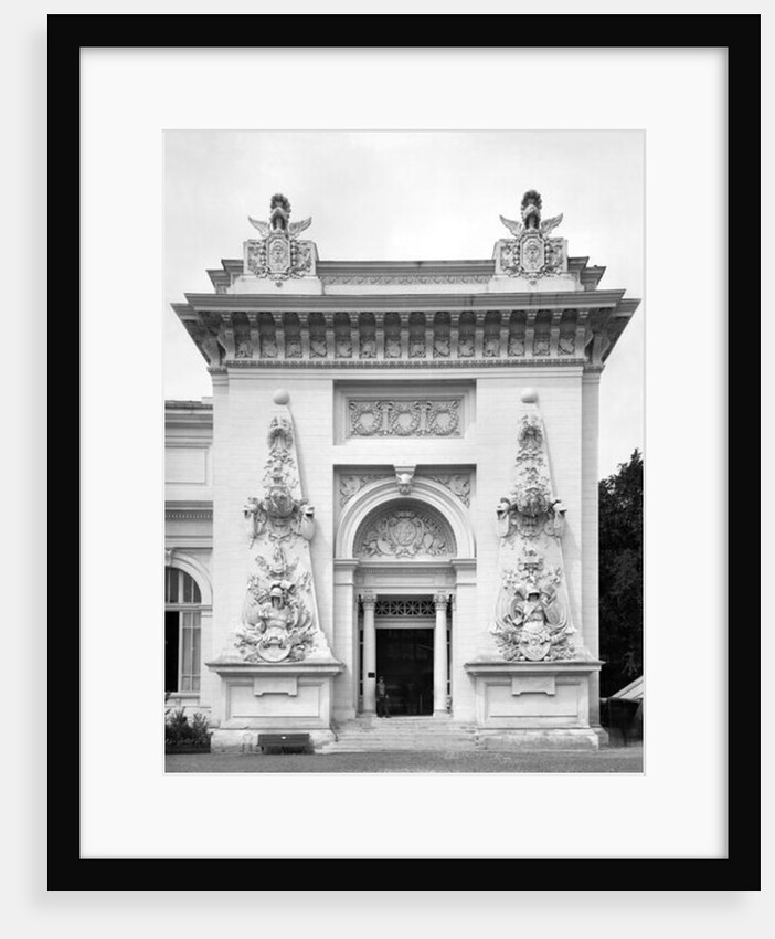Gate of the military exhibition at the Universal Exhibition, Paris, 1889 by Adolphe Giraudon
