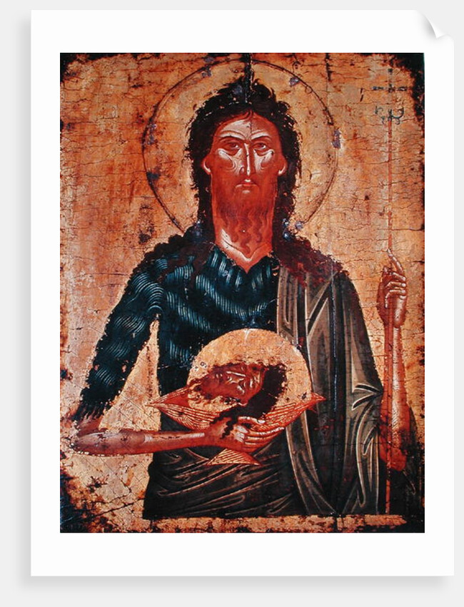 Icon of St. John the Forerunner by Cretan