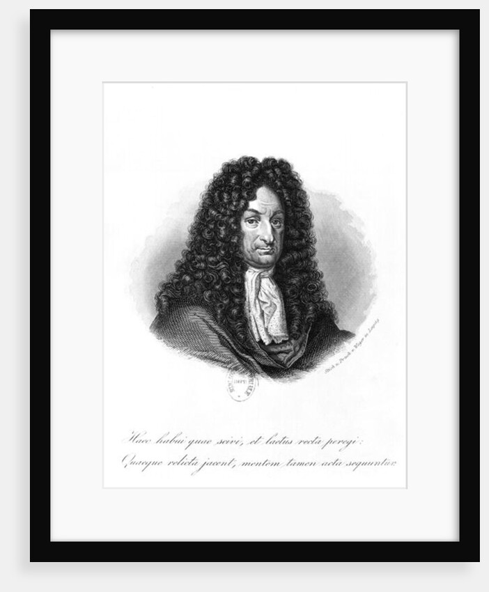 Portrait of Gottfried Wilhelm Baron de Leibniz by School German