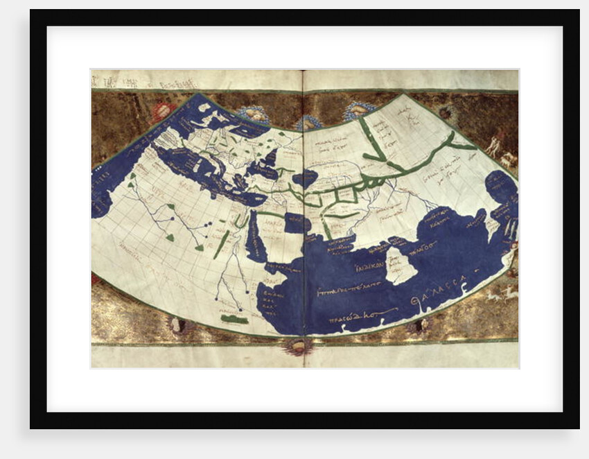 Map of the known world by Ptolemy