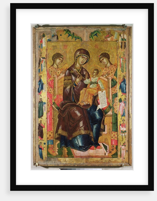 Icon of the Virgin and Child with Archangels and Prophets, 1578 by Longin Longin