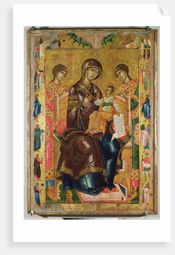 Icon of the Virgin and Child with Archangels and Prophets, 1578 by Longin Longin