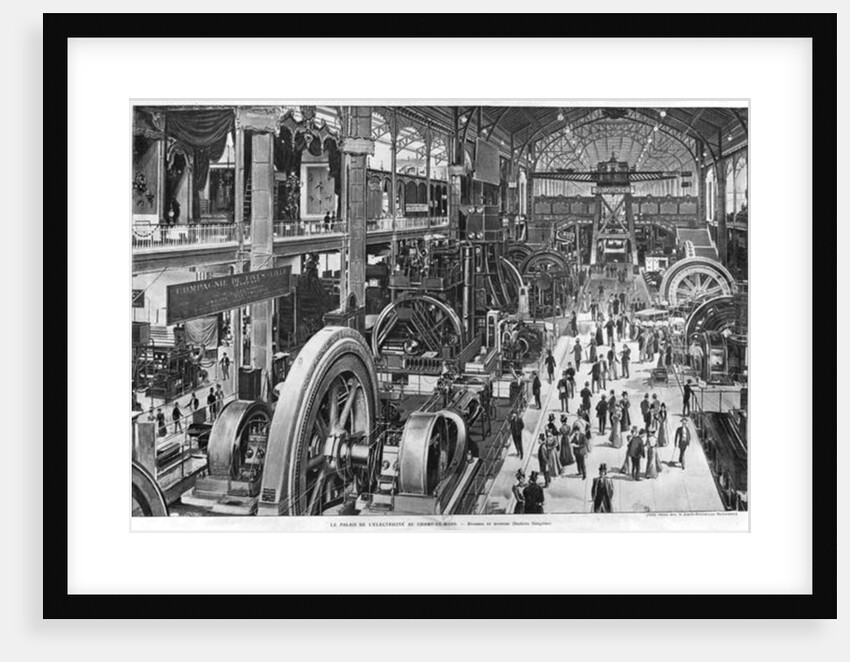 The French Electrical Machinery Gallery at the Universal Exhibition of 1900 by French School