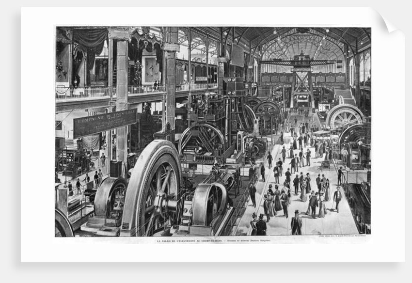 The French Electrical Machinery Gallery at the Universal Exhibition of 1900 by French School