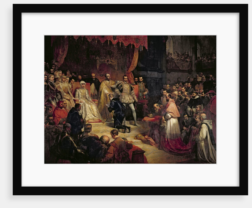 The Abdication of Charles V 1841 by Louis Gallait